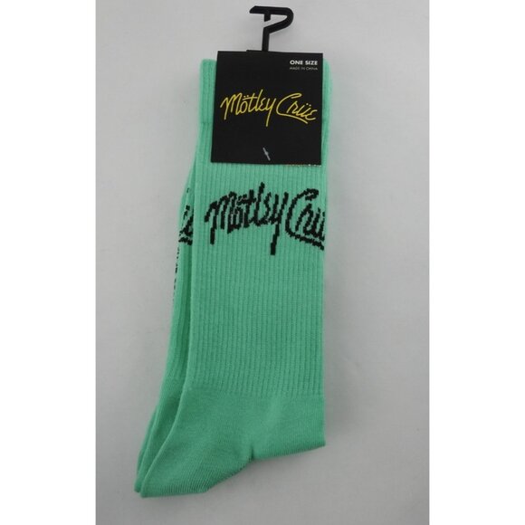 4 New Rock Band Pattern One Size Socks Iron Maiden Motley Crue Pink Floyd ACDC - Picture 4 of 9